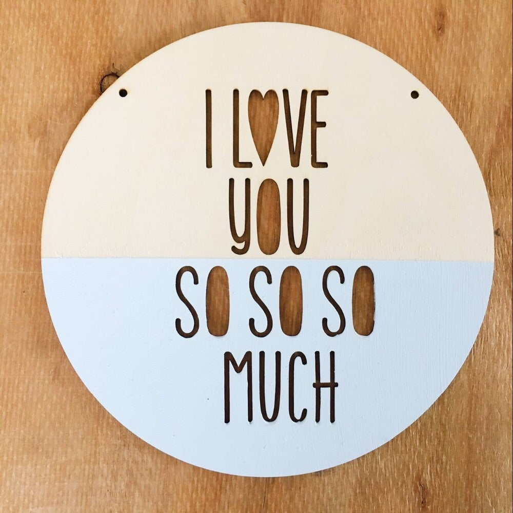 Love You So Wall Plaque