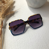 Women’s Sunglasses - Blue/Leopard