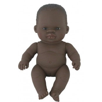 Miniland Doll - African Girl - 21 cm (Undressed)