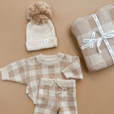 Ziggy Lou Beanie - Gingham (Cream)