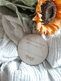 Hello World, My Name Is - Announcement Plaque