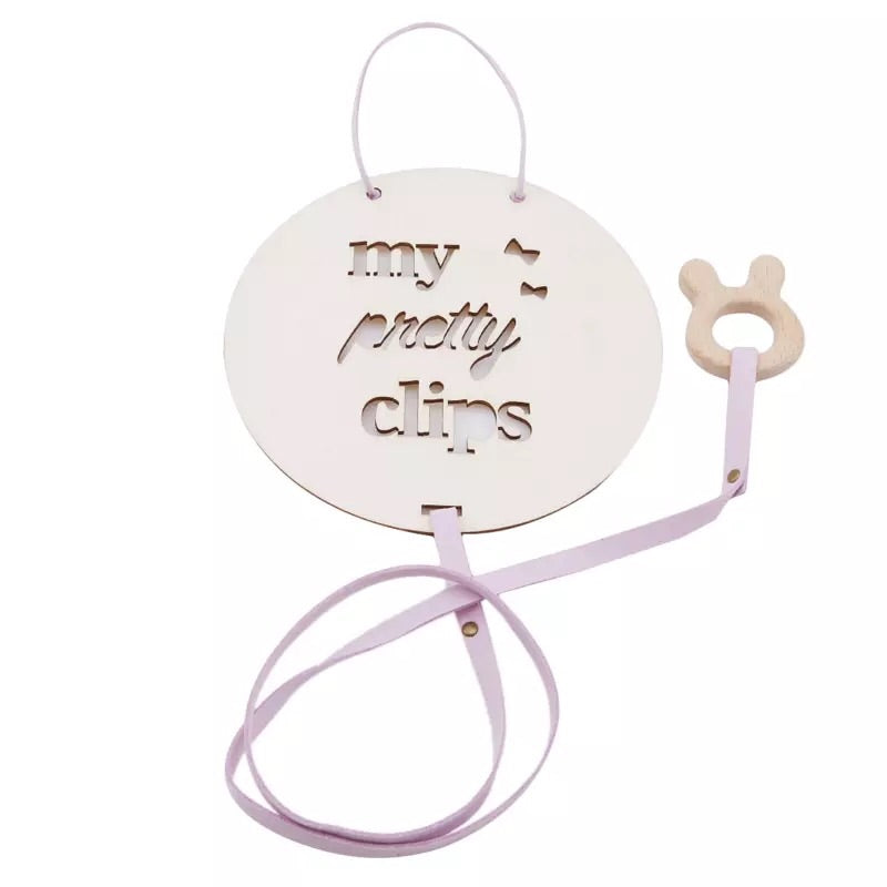 My Pretty Clips Hanging Plaque