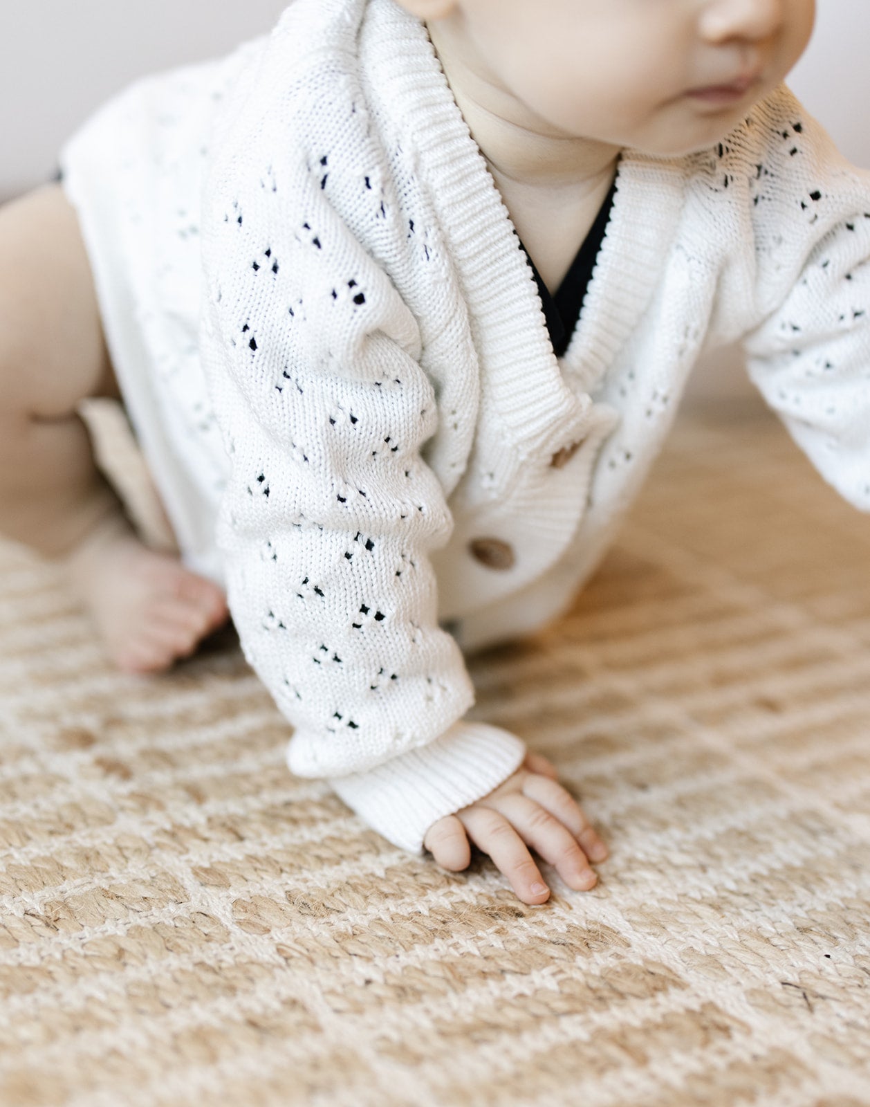 Milk Knit Baby Cardigan