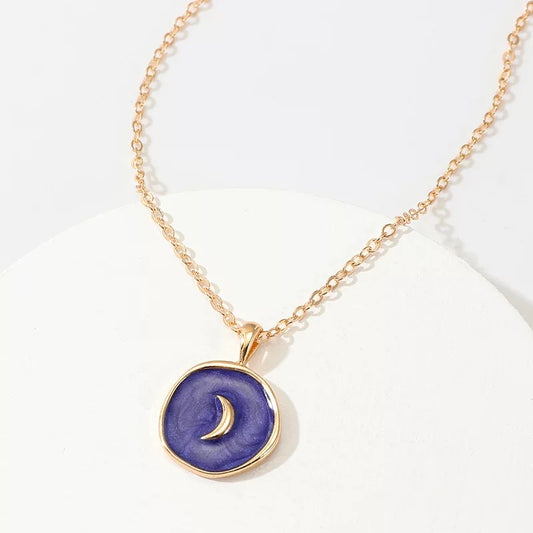 Purple Moon Necklace