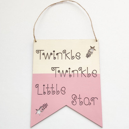 Twinkle Twinkle Wall Hanging - Pink