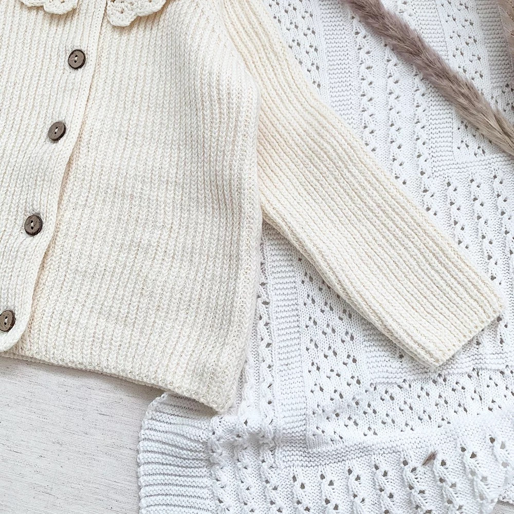 Knit Cardigan - Antique White